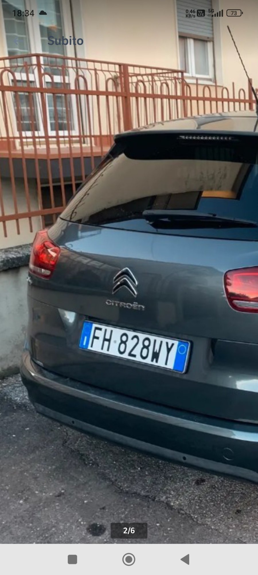 Numer rejestracyjny FH828WY posiada CITROEN C4 Picasso