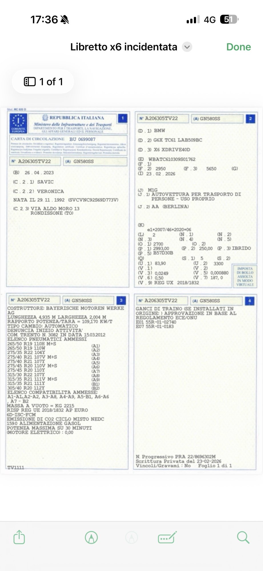 Numer rejestracyjny GN580SS posiada BMW X6