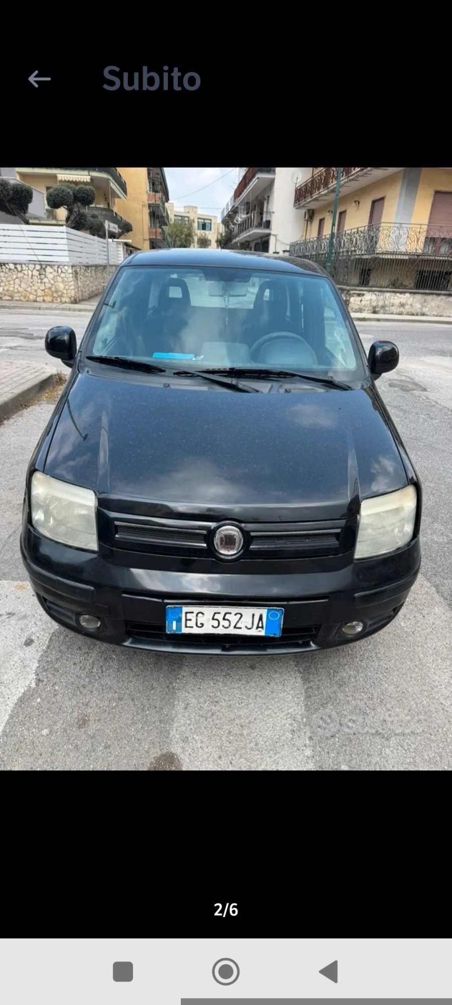 Numer rejestracyjny EG552JA posiada FIAT Panda 2a serie