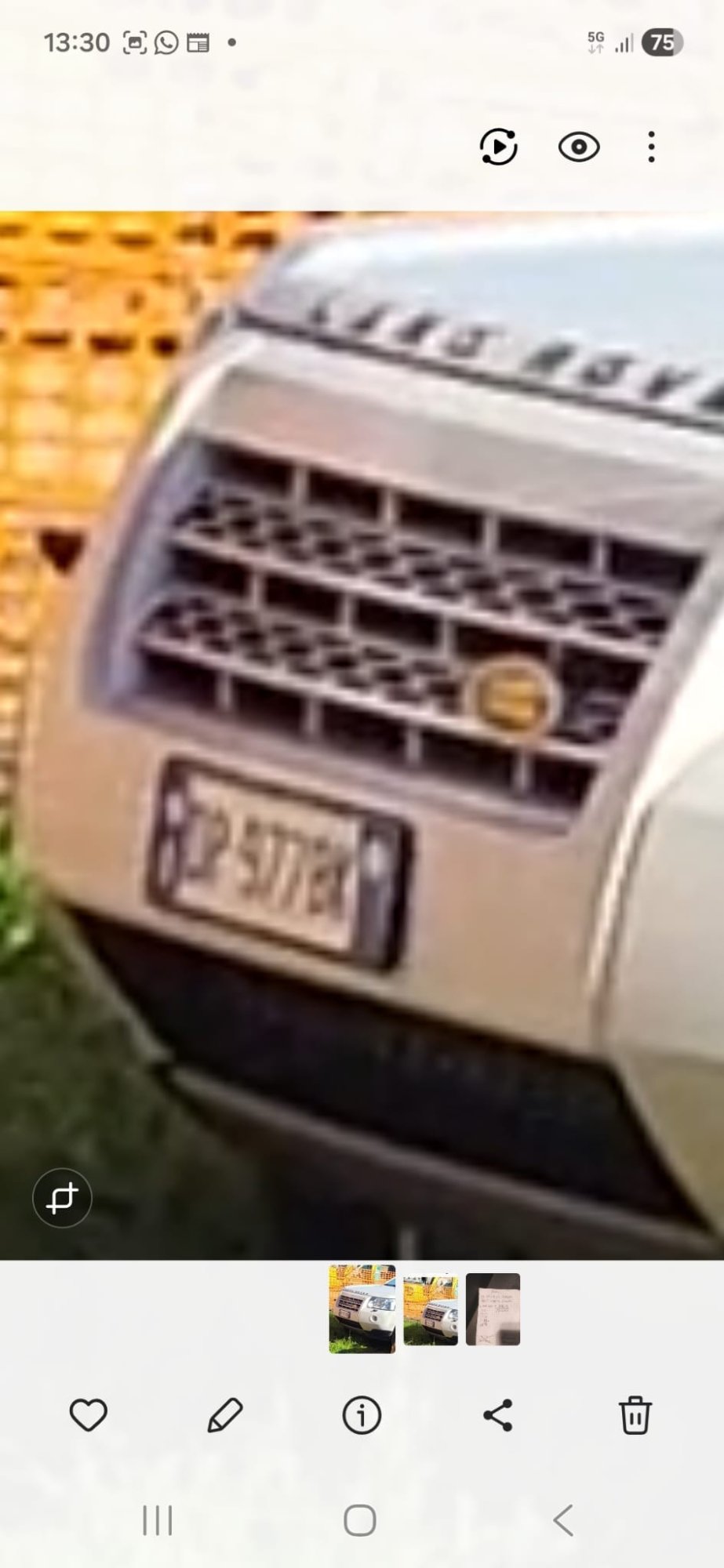 Numer rejestracyjny GP577BX posiada JEEP Compass 2a serie