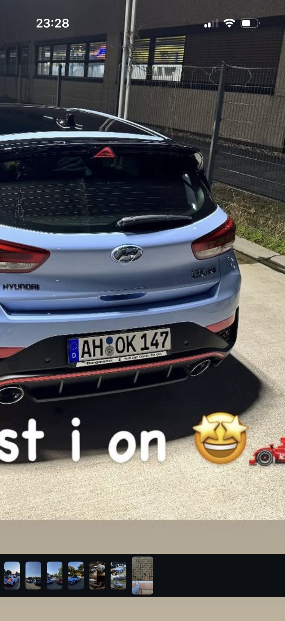 Numer rejestracyjny AHOK147 posiada Hyundai i30 N