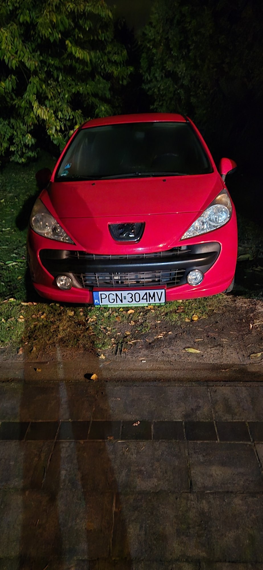 Numer rejestracyjny PGN 304MV posiada PEUGEOT 207 - PGN304MV